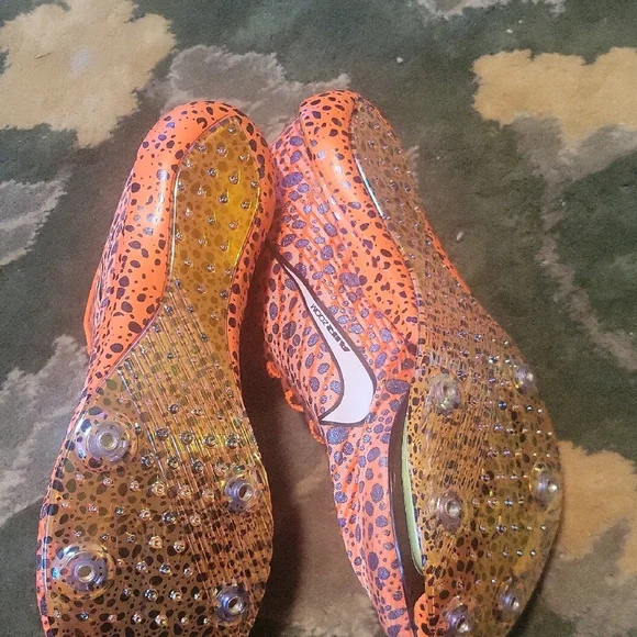 Nike Orange and Purple Athletic Shoes